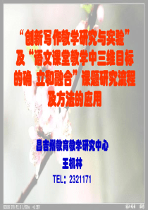 创新写作教学课题研究ppt-“初中化学教学实施STS教育