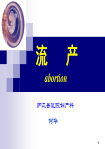 流产ppt-何华