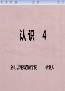 人教版培智生活数学一年级下册认识4