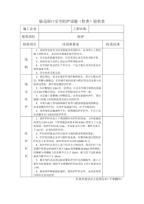 临边洞口安全防护设施