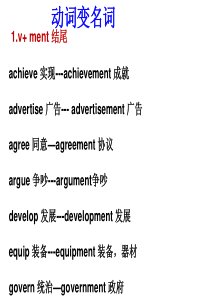 B级常考词性转换