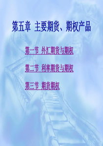 第五章主要期货、期权产品.