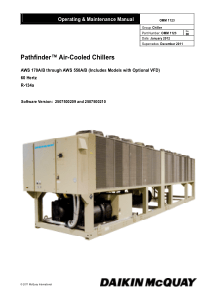 麦克维尔AWS风冷机组操作维修手册