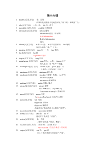 cir4超脑词汇(很有趣的记忆单词方法哦) 16第十六课