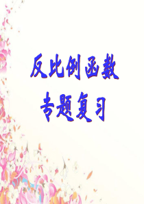 中考数学复习反比例函数课件