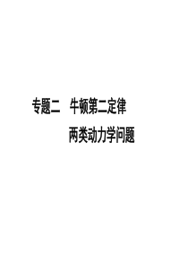 2011年高考物理一轮复习极品课件3-专题2牛顿第二定律 两类动力学问题