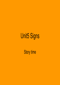 六年级上英语课件-Unit5 sighn story time苏教译林版