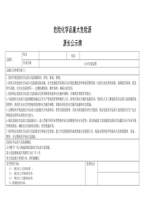 重大危险源源长公示牌