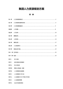 人力资源规划方案范本(拿来即用)