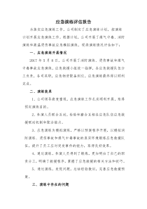 应急演练评估报告