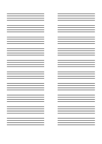 英语空白四线三格-A4纸直接打印