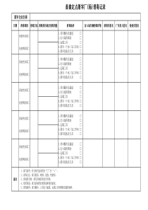 屠宰场消毒记录表
