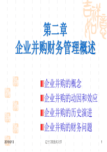 第二章_企业并购财务管理概述
