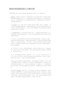 视觉识别系统涵盖内容汇总