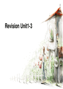 PEP英语五年级下册1-3单元复习课件