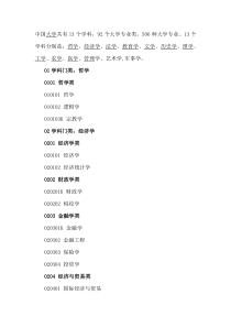 大学专业都有哪些