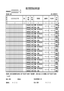 津劳登字7号-续订劳动合同名册