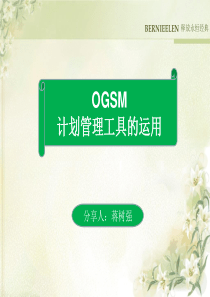 16OGSM计划管理的运用