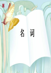 初中英语名词PPT