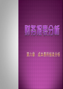 第六章_成本费用报表分析