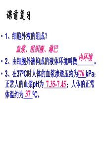 内环境稳态的重要性(多次上课修改后而成)