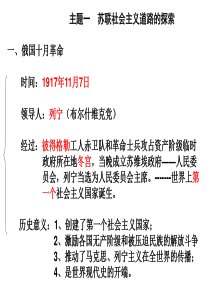 世界现代史复习课件