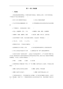 九年级化学第十一单元练习题