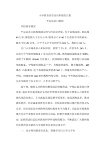 小学教育信息化应用情况汇报