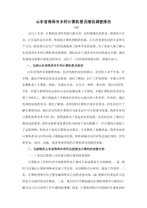 计算机普及情况调查报告