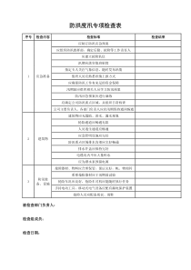 防洪度汛专项检查记录