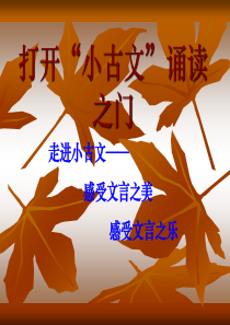 小古文推敲
