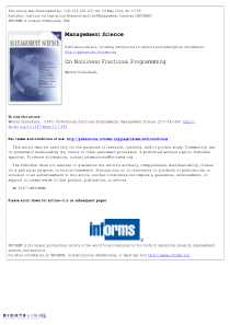 On-Nonlinear-Fractional-Programming