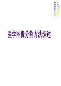 医学图像分割方法综述