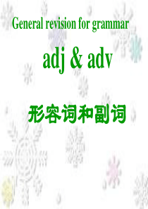 4(SK)形容词和副词—专升本英语语法综述