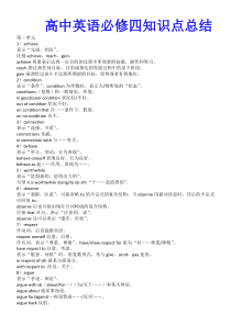 高中英语必修四语法知识点总结