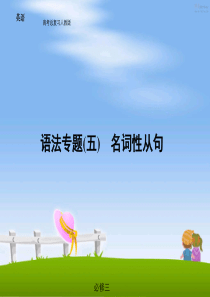 高考英语语法专题备考课件-名词性从句