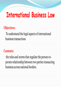 International-Business-Law-Chapter-1