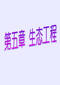5.1-生态工程的基本原理