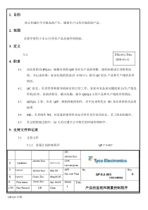 QP-82-003 产品的监视和测量控制程序