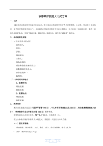 物业公司秩序维护技能大比武方案