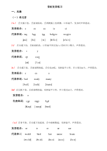 音标+发音法+字母组合+单词带音标