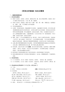 高中化学选修5-有机化学-知识点整理