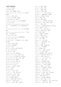 六级听力高频词汇