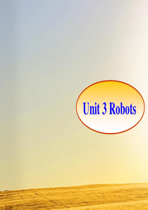 牛津9B-Unit3-Robots-Welcome-to-the-unit课件(共30张PPT)