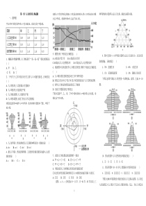人教版高中地理必修2同步习题第1章-人口的变化-测试题