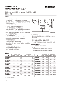 TOPSwitch-HX产品系列(TOP252-261)