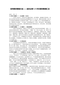 2020年高考语文作文素材大整理