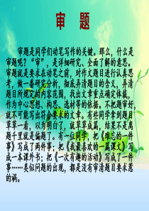 小学作文审题