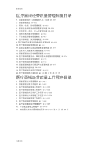 医疗系统器械经营高质量管理系统规章制度、工作程序38448
