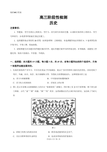 2020年淄博市高三第二次模拟历史试题及答案